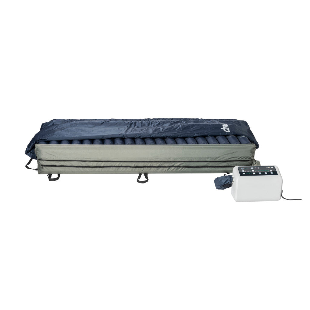 Inflatable mattress with control panel on a white background