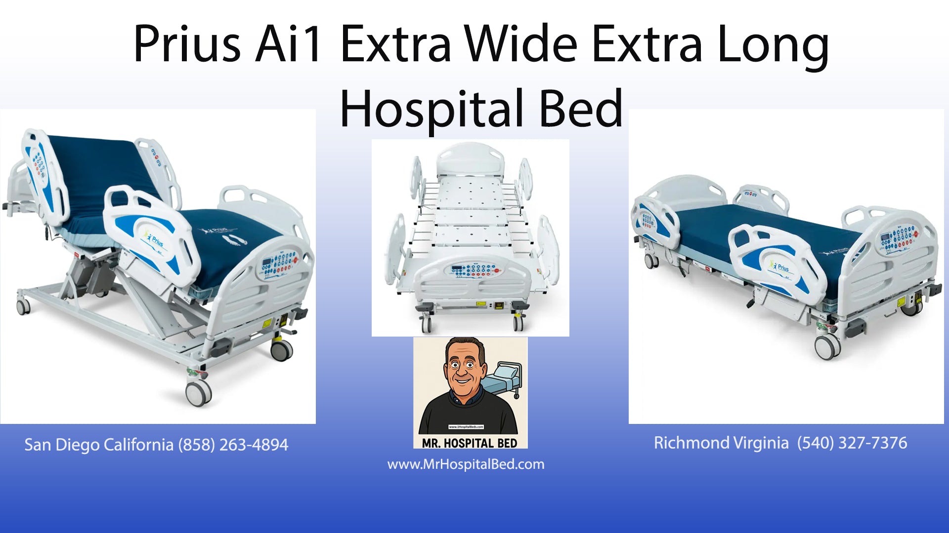 Prius Ai1 Extra Wide High Low Hospital Bed