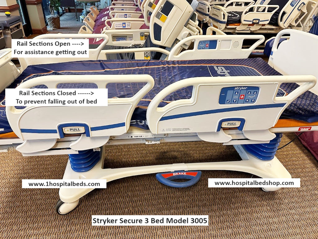 Stryker Secure 3 Model 3005 Hospital Bed