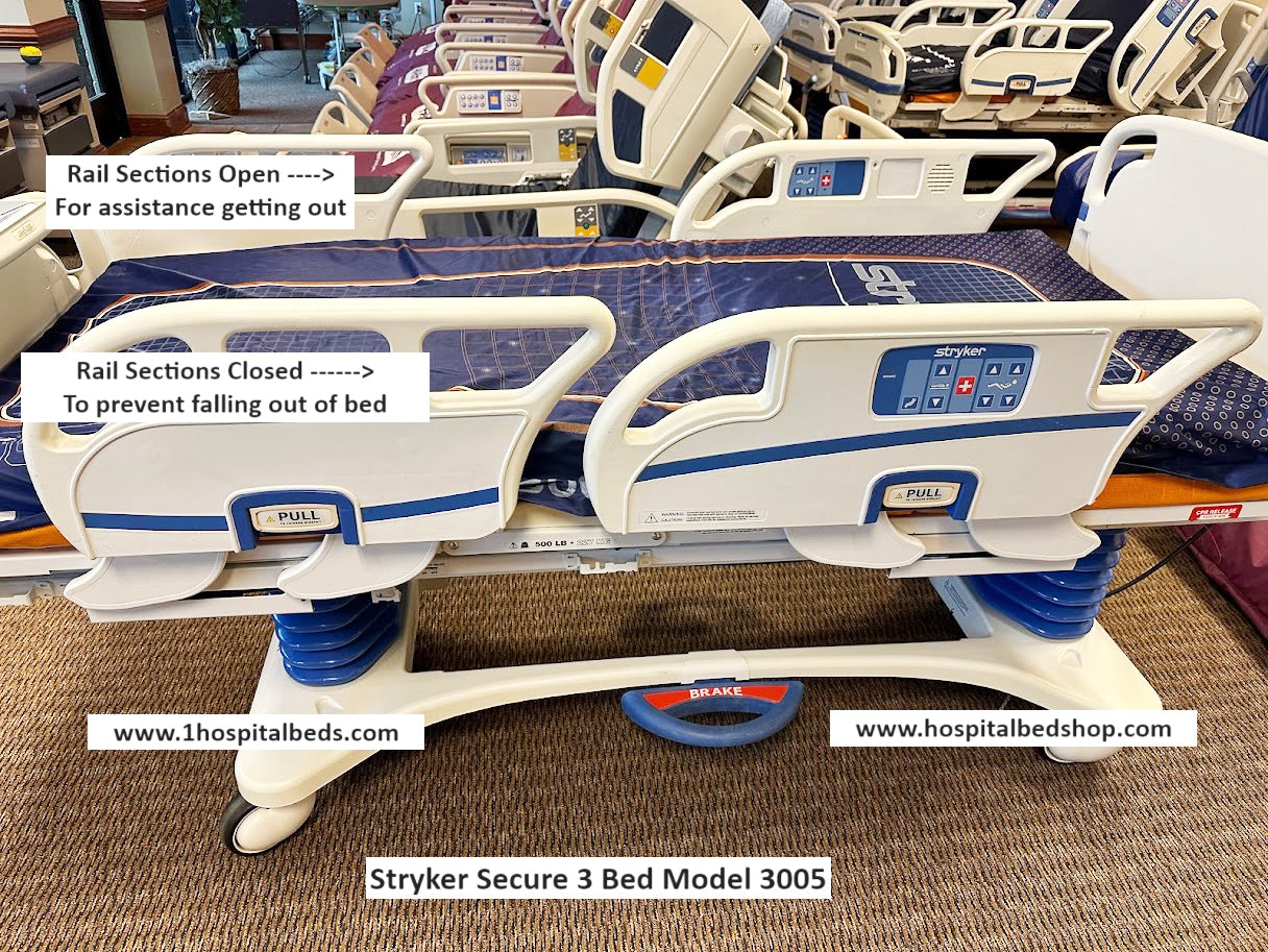 Stryker Secure 3 Model 3005 Hospital Bed