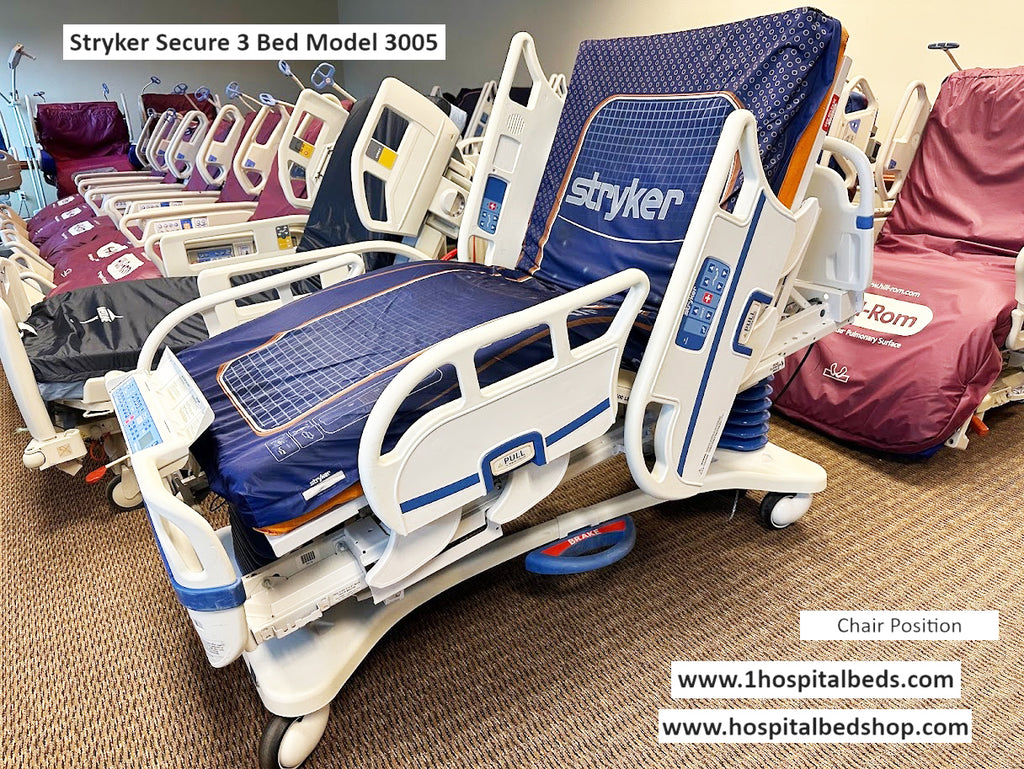 Stryker Secure 3 Model 3005 Hospital Bed