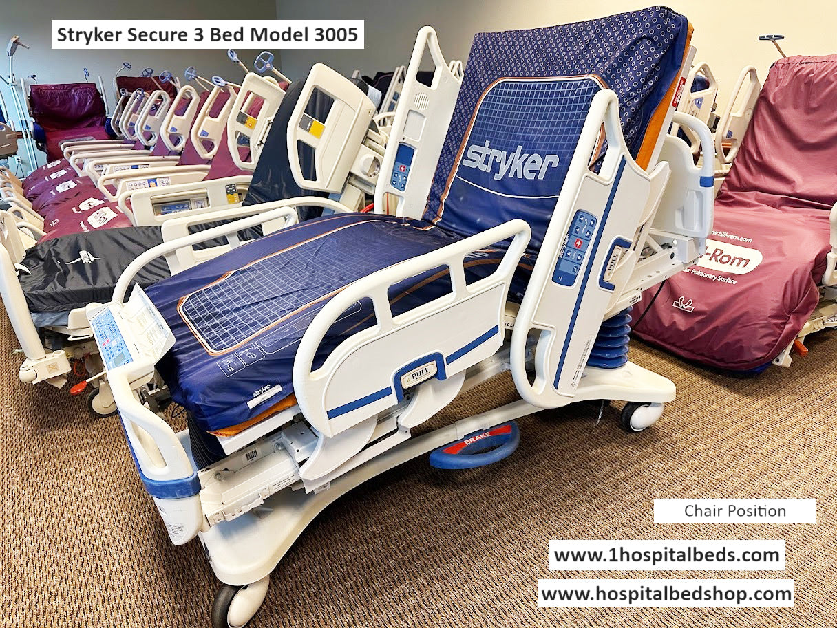 Stryker Secure 3 Model 3005 Hospital Bed